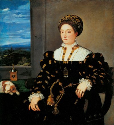 Portrait of Eleonora Gonzaga by Tiziano Vecelli